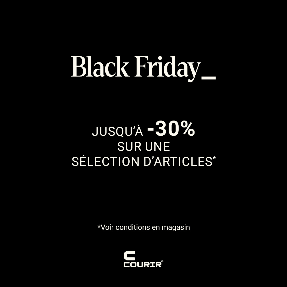 Courir in The Mint : tot -30% voor Black Friday !